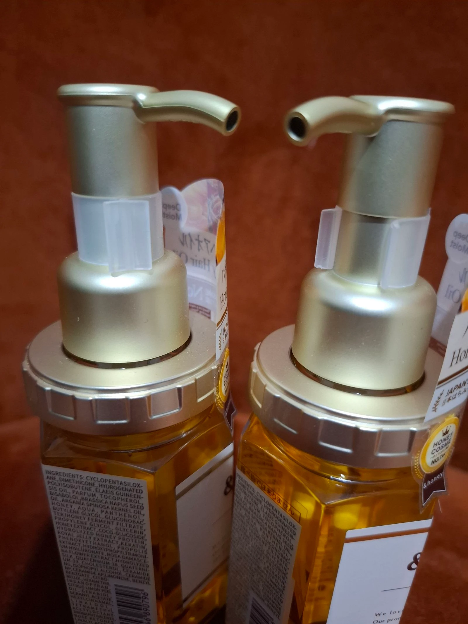 Lot de 2  flacons Deep Moist Hair Oil 3.0 Honey
 – photo 2